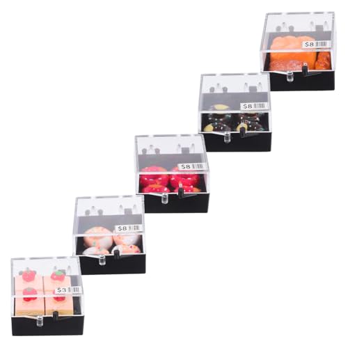 Yardwe 5 Stück Puppenhaus Lebensmittel Mini Plastik Dessert Figuren Lebensechte Winzige Torten für DIY Basteln und Dekoration Yardwe 5 Stück Puppenhaus Lebensmittel Mini Plastik Dessert Figuren Lebensechte Winzige Torten für DIY Basteln und Dekoration von Yardwe