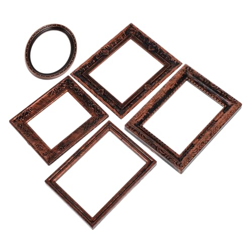 Yardwe 5 Stück Puppenhaus Mini -fotorahmen Miniatur Bilderrahmen Kleine Vintage Goldrahmen Puppenhaus Bilderrahmen Ovale Rahmenverzierung Kleine Rahmen Miniaturbilderrahmen Plastik Yardwe 5 Stück Puppenhaus Mini -fotorahmen Miniatur Bilderrahmen Kleine Vintage Goldrahmen Puppenhaus Bilderrahmen Ovale Rahmenverzierung Kleine Rahmen Miniaturbilderrahmen Plastik von Yardwe