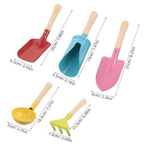 Yardwe 5 Stück Teiliges Gartenwerkzeug mit Abgerundeten Kanten Leichter Mini Schaufel und Rechen Strapazierfähig und Sicher für Outdoor Strandspiel Sandkasten und Gartenspielzeug Yardwe 5 Stück Teiliges Gartenwerkzeug mit Abgerundeten Kanten Leichter Mini Schaufel und Rechen Strapazierfähig und Sicher für Outdoor Strandspiel Sandkasten und Gartenspielzeug von Yardwe