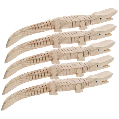 Yardwe 5 Stück Teiliges Holz Krokodil DIY Lernspielzeug für Schüler Kleines Modell Einfach Tragbar Kreative Bastelidee Fantasie und Bildung Yardwe 5 Stück Teiliges Holz Krokodil DIY Lernspielzeug für Schüler Kleines Modell Einfach Tragbar Kreative Bastelidee Fantasie und Bildung von Yardwe