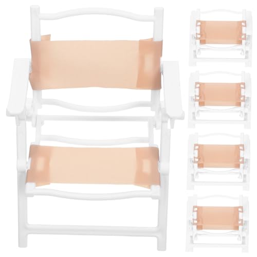 Yardwe 5 Stück Teiliges Miniatur Klapp-campingstuhl Faltbare Kunststoff Strandstühle für Puppenhaus Realistische Mikro-sonnenliegen für Rollenspiel Drinnen und Draußen Yardwe 5 Stück Teiliges Miniatur Klapp-campingstuhl Faltbare Kunststoff Strandstühle für Puppenhaus Realistische Mikro-sonnenliegen für Rollenspiel Drinnen und Draußen von Yardwe