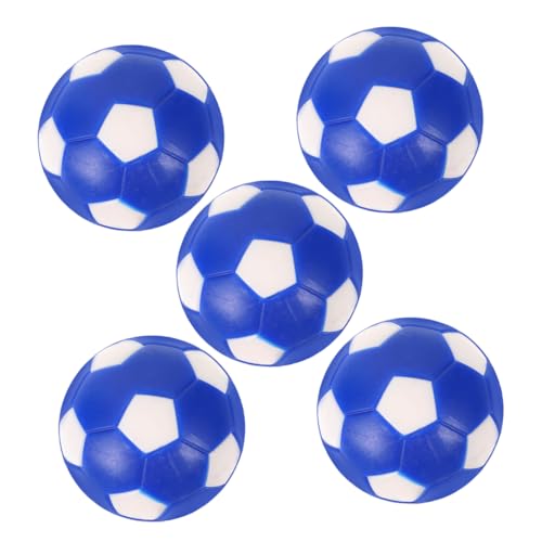 Yardwe 5St Fußballmaschine Fußballfisch kleine Fußbälle Tischfußball Fußballspielzeug Geschirr Fußballspiele fußballtisch tischfusball Desktop-Fußballzubehör Kickerball Mini PVC Blue von Yardwe