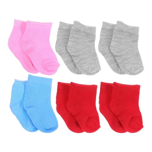 Yardwe 6 Paar Dekorative Puppensocken für 18-Zoll-Puppen, Mini-socken, Spielzeug für Spielhaus-Ornamente Yardwe 6 Paar Dekorative Puppensocken für 18-Zoll-Puppen, Mini-socken, Spielzeug für Spielhaus-Ornamente von Yardwe