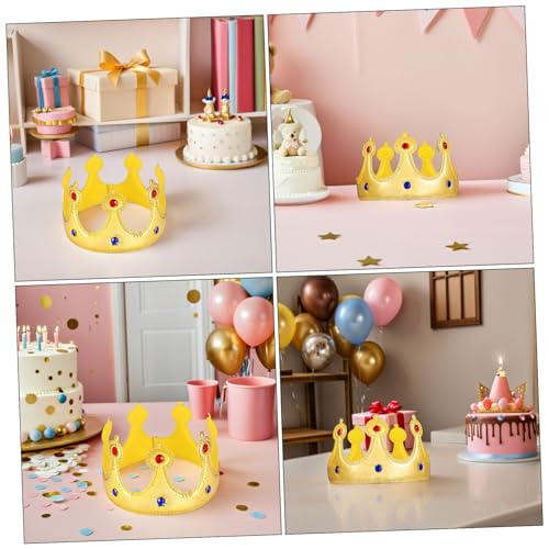 Yardwe 6 Stück Geburtstagshut prinzessin geburtstag hut Krone anziehen Alles Gute zum Geburtstag Hut Kronenhut zum ersten Hüte Stoff Golden Yardwe 6 Stück Geburtstagshut prinzessin geburtstag hut Krone anziehen Alles Gute zum Geburtstag Hut Kronenhut zum ersten Hüte Stoff Golden von Yardwe