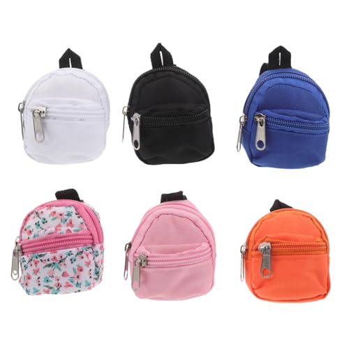 Yardwe 6 Stück Teiliges Miniatur-Rucksack Puppen mit Reißverschluss Leichter Mini-Dollhouse-Schulranzen Tragbares für Kreatives Rollenspiel und Reiseabenteuer Yardwe 6 Stück Teiliges Miniatur-Rucksack Puppen mit Reißverschluss Leichter Mini-Dollhouse-Schulranzen Tragbares für Kreatives Rollenspiel und Reiseabenteuer von Yardwe