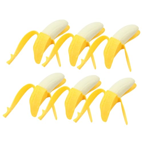 Yardwe 6 Stück Teiliges Realistische Bananen Squeeze spielzeuge Weiches Elastisches Stressabbau Finger Dekorative Simulation für Party April Spaß und Halloween Yardwe 6 Stück Teiliges Realistische Bananen Squeeze spielzeuge Weiches Elastisches Stressabbau Finger Dekorative Simulation für Party April Spaß und Halloween von Yardwe