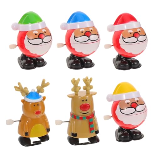 Yardwe 6 Stück Weihnachtskette Rentierspielzeug Aufziehen Schwimmen Neuartige Laufspielzeuge Cartoon-uhrwerkspielzeug Musikalisches Rentierspielzeug Plastik Yardwe 6 Stück Weihnachtskette Rentierspielzeug Aufziehen Schwimmen Neuartige Laufspielzeuge Cartoon-uhrwerkspielzeug Musikalisches Rentierspielzeug Plastik von Yardwe