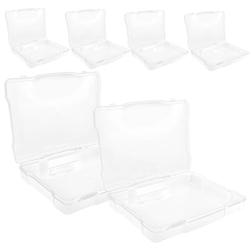 Yardwe 6er Boxen Kleinteile-Organizer Gehäuse Für Elektronische Bauteile Karteninhaber-Organizer Aufbewahrungsbehälter Für Karten Kartenorganisator Postkarten Fall Plastik Pp Transparent von Yardwe