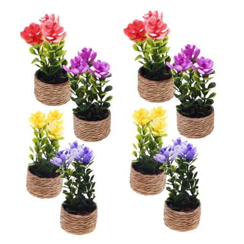 Yardwe 8 Stück Miniatur Pflanzen Miniatur Blumentopf Puppenhaus Blumen Kunstpflanzen für DIY Dekoration für Puppenhaus Feengarten und Kleine Räume Yardwe 8 Stück Miniatur Pflanzen Miniatur Blumentopf Puppenhaus Blumen Kunstpflanzen für DIY Dekoration für Puppenhaus Feengarten und Kleine Räume von Yardwe