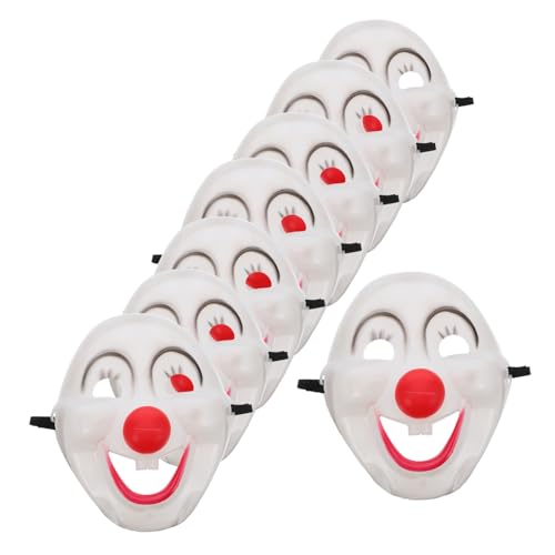 Yardwe 8 Stück Teiliges Clownmasken Leichtem PVC Wiederverwendbar Vollgesichts-masquerade-masken für Erwachsene Unisex für Karneval Mardi Gras Halloween Faschingspartys Yardwe 8 Stück Teiliges Clownmasken Leichtem PVC Wiederverwendbar Vollgesichts-masquerade-masken für Erwachsene Unisex für Karneval Mardi Gras Halloween Faschingspartys von Yardwe