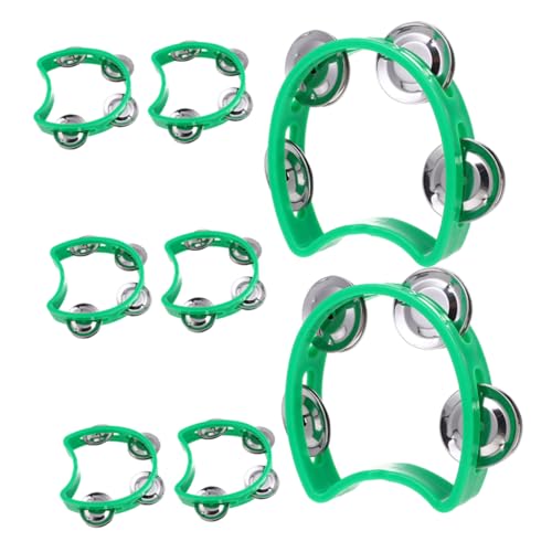 Yardwe 8 Stück Teiliges Tamburin Grün Leichtes Hand Schüttelinstrument mit Dicken Metallglöckchen Sicher und Langlebig Fördert Feinmotorik und Musikalische Kreativität bei Kleinkindern Yardwe 8 Stück Teiliges Tamburin Grün Leichtes Hand Schüttelinstrument mit Dicken Metallglöckchen Sicher und Langlebig Fördert Feinmotorik und Musikalische Kreativität bei Kleinkindern von Yardwe