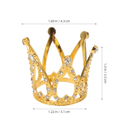 Yardwe 9 Stück Kronen-Cupcake-Topper: Kronen-Kuchendekorationen, Mini-Tiara-Ornamente für Mädchen – Prinzessinnen-Cupcake-Topper mit Strasssteinen für Geburtstagspartys und Hochzeiten Yardwe 9 Stück Kronen-Cupcake-Topper: Kronen-Kuchendekorationen, Mini-Tiara-Ornamente für Mädchen – Prinzessinnen-Cupcake-Topper mit Strasssteinen für Geburtstagspartys und Hochzeiten von Yardwe