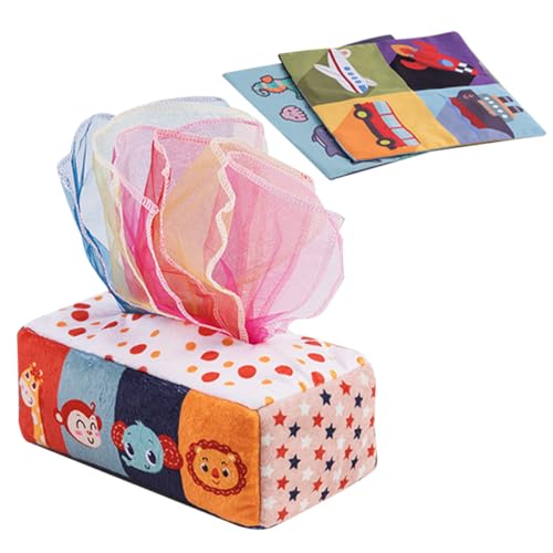 Yardwe Babysensorisches Tissue Box zum Ziehen Weiches Sicheres Material Fördert Haptische Wahrnehmung und Greifentwicklung Pädagogisches Krabbel Vorschulspielzeug für Kleinkinder Yardwe Babysensorisches Tissue Box zum Ziehen Weiches Sicheres Material Fördert Haptische Wahrnehmung und Greifentwicklung Pädagogisches Krabbel Vorschulspielzeug für Kleinkinder von Yardwe