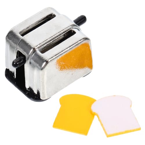 Yardwe Miniatur Toaster Modell Spielzeug Mit Brot Für Puppenhaus Zinklegierung Kühlschrank Dekor Küchenzubehör Für Miniatur Szenen Und Fotografie Requisiten Yardwe Miniatur Toaster Modell Spielzeug Mit Brot Für Puppenhaus Zinklegierung Kühlschrank Dekor Küchenzubehör Für Miniatur Szenen Und Fotografie Requisiten von Yardwe