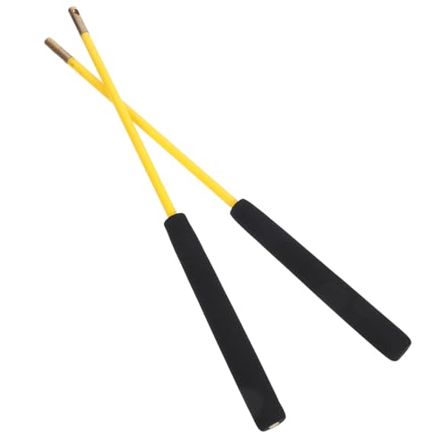 Yardwe Chinesische -Diabolostäbe 2 Stück Diabolo-Handstäbe Ersatz Für Diabolo-Saiten-Jonglier-Diabolostab Zum Spielen Von -Ballspielen Gelb 35 cm von Yardwe