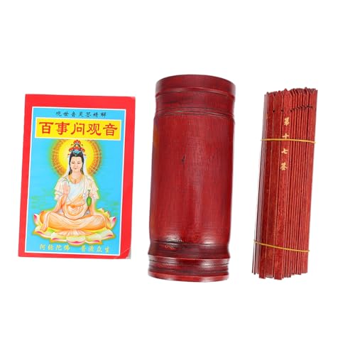 Yardwe Chinesisches Divinationsspiel Holzstäbchen Traditioneller Buddhistischer Wahrsage Eimer Leicht Kompakt Langlebig für Freizeit und Spirituelle Unterhaltung Yardwe Chinesisches Divinationsspiel Holzstäbchen Traditioneller Buddhistischer Wahrsage Eimer Leicht Kompakt Langlebig für Freizeit und Spirituelle Unterhaltung von Yardwe