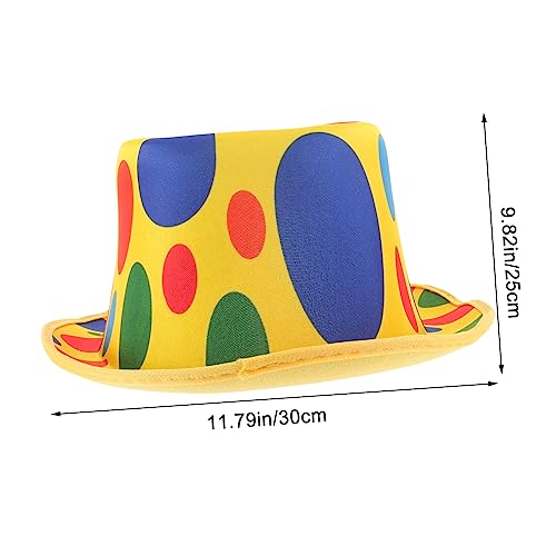 Yardwe Clown Hochhut aus Vliesstoff Langlebig Bequemer Kopfschmuck für Bühne Party Kostüm Performance Zubehör Yardwe Clown Hochhut aus Vliesstoff Langlebig Bequemer Kopfschmuck für Bühne Party Kostüm Performance Zubehör von Yardwe