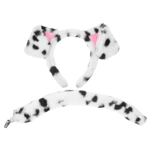 Yardwe Dalmatiner Hundeohren Stirnband mit Flauschiges Welpen Accessoire für Erwachsene Verspieltes Tierkostüm Haarreif für Alltag Party und Cosplay Yardwe Dalmatiner Hundeohren Stirnband mit Flauschiges Welpen Accessoire für Erwachsene Verspieltes Tierkostüm Haarreif für Alltag Party und Cosplay von Yardwe