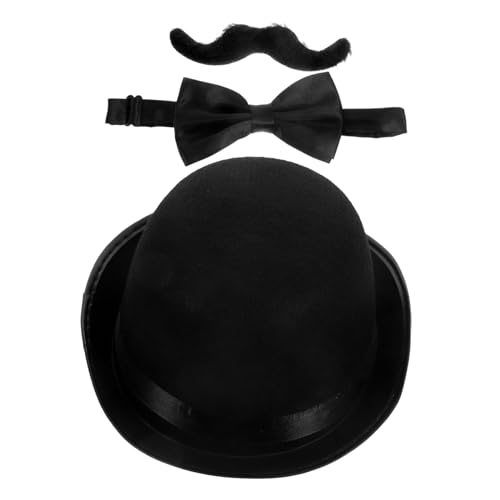 Yardwe Detektiv Kostüm Cosplay Zubehör mit Hut Schnurrbart Fliege für Fasching Halloween Party Detektiv Rollenspiel Requisiten für Erwachsene Yardwe Detektiv Kostüm Cosplay Zubehör mit Hut Schnurrbart Fliege für Fasching Halloween Party Detektiv Rollenspiel Requisiten für Erwachsene von Yardwe