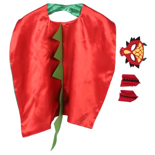 Yardwe Dinosaurier Kostüm mit Umhang und Maske Weicher Atmungsaktiver Dino Cape für Halloween Geburtstagsfeier Rollenspiel und Fasching Komfortabel Einfach Anzuziehen Kreative Verkleidung Yardwe Dinosaurier Kostüm mit Umhang und Maske Weicher Atmungsaktiver Dino Cape für Halloween Geburtstagsfeier Rollenspiel und Fasching Komfortabel Einfach Anzuziehen Kreative Verkleidung von Yardwe