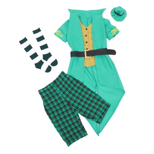 Yardwe Feenkostüm Für Mädchen Grünes St Patrick's Day Outfit Junge Mädchen Halloween Kostüm Mit Hut Und Hose s Yardwe Feenkostüm Für Mädchen Grünes St Patrick's Day Outfit Junge Mädchen Halloween Kostüm Mit Hut Und Hose s von Yardwe