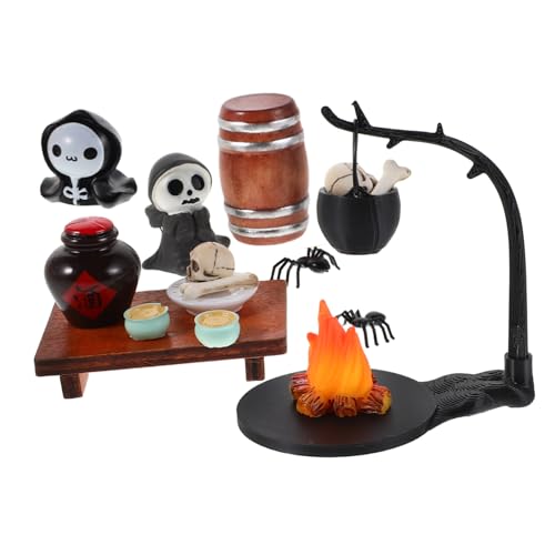 Yardwe Halloween Miniatur Figuren Kleine Gruselige Schädel Hängende Deko für Puppenhaus Garten Halloween Szene Zubehör Yardwe Halloween Miniatur Figuren Kleine Gruselige Schädel Hängende Deko für Puppenhaus Garten Halloween Szene Zubehör von Yardwe