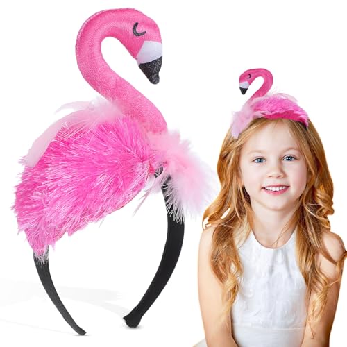 Yardwe Hawaii-flamingo-stirnband, Süßes Flamingo-haar-accessoire für Kindergeburtstage, Karneval, Cosplay, Verstellbarer Tropischer Kopfschmuck Yardwe Hawaii-flamingo-stirnband, Süßes Flamingo-haar-accessoire für Kindergeburtstage, Karneval, Cosplay, Verstellbarer Tropischer Kopfschmuck von Yardwe