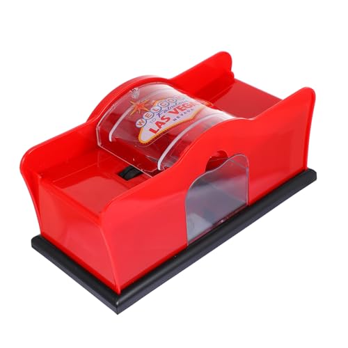 Yardwe Manuelle Kartenmischmaschine mit Kurbel Roter Kartenmischer für Poker Bridge Party Spielkartenhalter für Erwachsene und Gruppen Unterhaltung Yardwe Manuelle Kartenmischmaschine mit Kurbel Roter Kartenmischer für Poker Bridge Party Spielkartenhalter für Erwachsene und Gruppen Unterhaltung von Yardwe