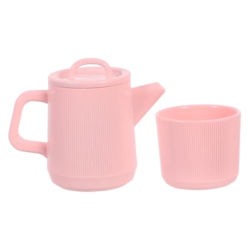 Yardwe Miniatur Alloy Tee-Set für Puppen Kleines Teetassen Kaffeetassen-Set in Pastellrosa Realistische Puppenhaus-deko Vielseitige Mini-küchenaccessoires für Bjd Yardwe Miniatur Alloy Tee-Set für Puppen Kleines Teetassen Kaffeetassen-Set in Pastellrosa Realistische Puppenhaus-deko Vielseitige Mini-küchenaccessoires für Bjd von Yardwe