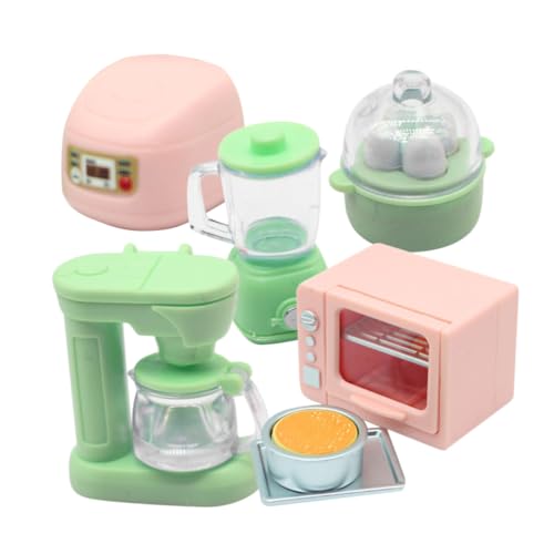 Yardwe Miniatur Puppenhaus Küchengeräte Set 1 Satz Mini Ofen Kaffeemaschine Und Zubehör Ideal Für Dollhouse Küche Und Mikrolandschaften Puppenhaus Dekoration von Yardwe