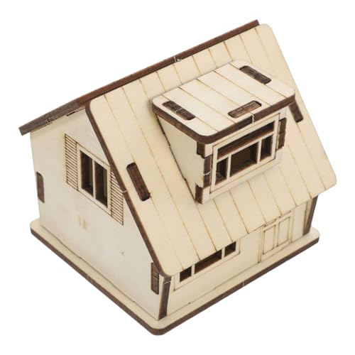 Yardwe Miniaturhaus Sandtisch-spielzeughaus Mini-spielzeughaus Desktop-Dekorationen Zubehör Puppenhaus Gefälschtes Hemd Gefälschter Kragen Möbelmodell Mini-Modelle Hölzern Khaki von Yardwe