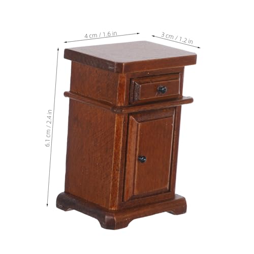 Yardwe Puppenhaus Schlafzimmer Möbel Modell Kleiner Beistellschrank Für Miniatur Zimmerdekoration Yardwe Puppenhaus Schlafzimmer Möbel Modell Kleiner Beistellschrank Für Miniatur Zimmerdekoration von Yardwe