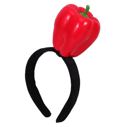 Yardwe Rotes Paprika Stirnband Party Haarreif Lustiges Kostüm Accessoire Leichtes Bequemes Haarband Für Haartypen Yardwe Rotes Paprika Stirnband Party Haarreif Lustiges Kostüm Accessoire Leichtes Bequemes Haarband Für Haartypen von Yardwe
