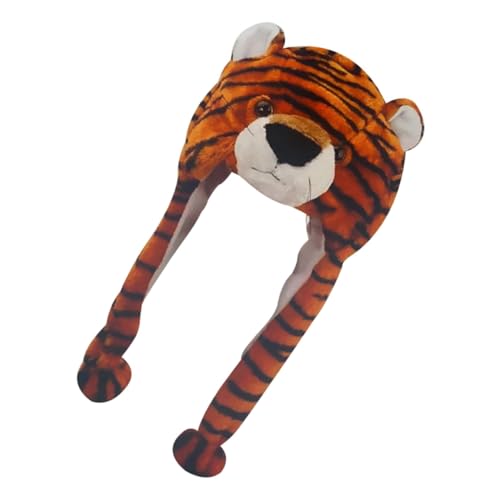 Yardwe Tiger Kostüm Mütze Plüsch Tierhut Bequem Wintermütze für Jungen Mädchen Dekoratives Accessoire für Geburtstag Foto Party Yardwe Tiger Kostüm Mütze Plüsch Tierhut Bequem Wintermütze für Jungen Mädchen Dekoratives Accessoire für Geburtstag Foto Party von Yardwe