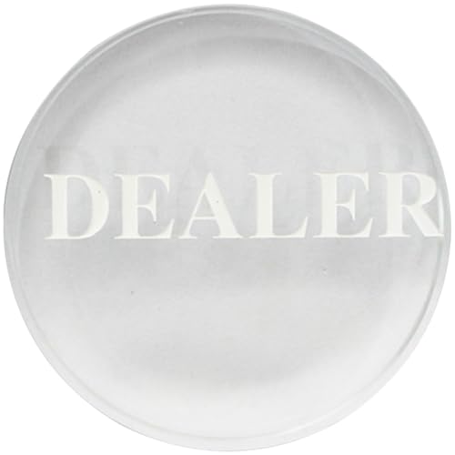 Yardwe Widerstandsfähiger Poker Dealer Button aus Kristall Professioneller Wiederverwendbarer Spielmarkierer Delikater Transparenter Poker Button für Hold Kompakt und Langlebig Yardwe Widerstandsfähiger Poker Dealer Button aus Kristall Professioneller Wiederverwendbarer Spielmarkierer Delikater Transparenter Poker Button für Hold Kompakt und Langlebig von Yardwe