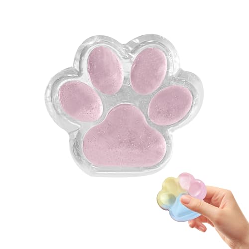 Cat Paw Anti Stress Ball, Neu Squeeze Spielzeug, Süßes Cartoon Katzenpfoten Quetschspielzeug Katzenpfoten Spielzeug, Sensory Toys, Soft Squeeze Antistressball, Squishy Toy Mädchen und Jungen (#9) von Yarteim