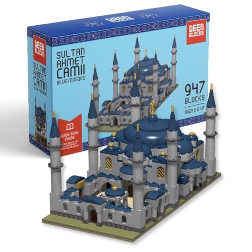 Yaseer Sultan Ahmet Camii Moschee Bausteine Islamische Architektur für Kinder und Erwachsene, 4er-Set von Yaseer