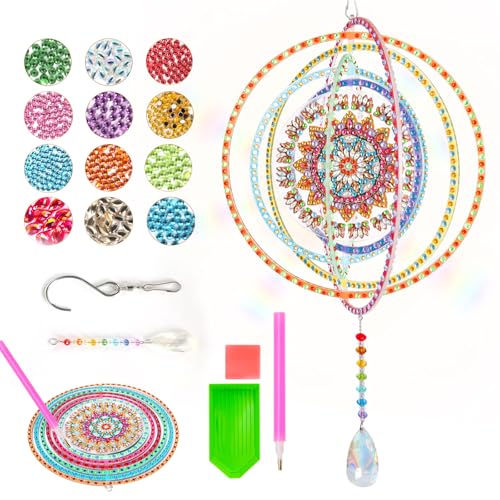 Bastelset 8 9 10 12 Jahre Mädchen：Geschenk Mädchen 8 9 10 Jahre Bastelset Kinder ab 4 5 6 7 Jahre 3D Mandala Diamond Painting Kinder ab 6-10 Jahre Mädchen Geburtstagsgeschenk Spielzeug ab 5-12 Jahre von Yashuo