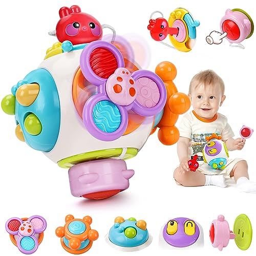 Yashuo Baby Spielzeug 12 18 Monate：Sensorik Spielzeug Baby Mmotorikspielzeug Baby Toys Ball Lernspiele Spielzeug 1 Jahr，Aktivität Würfel Baby Motor Skills Cube Montessori Spielzeug von Yashuo