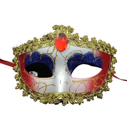 Yavitality 2 Stück Damen Herren Venezianischen Maske Venezianischen Masquerade Maske Maskerade-Maske Für Halloween-Party, Karneval, Maskarade-Ball (Colorful) von Yavitality