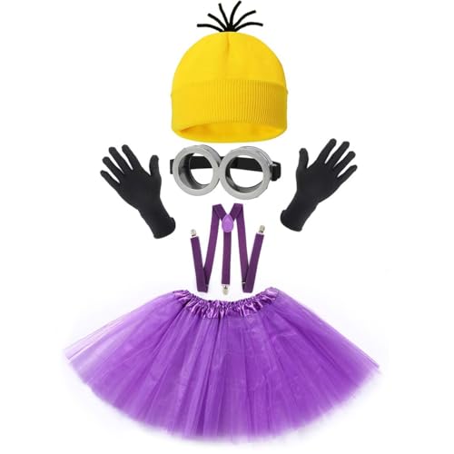 Yavitality Minioa-Kostü-Zubehör für Erwachsene,Halloween Cosplay, Gelbe Mütze Minions,Karneval Kostüm Zubehör, Kostüm für Erwachsene, Halloween, Karneval Kostüm Cosplay (19) von Yavitality