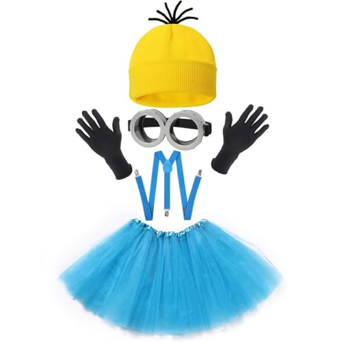 Yavitality Minioa-Kostü-Zubehör für Erwachsene,Halloween Cosplay, Gelbe Mütze Minions,Karneval Kostüm Zubehör, Kostüm für Erwachsene, Halloween, Karneval Kostüm Cosplay (21) von Yavitality