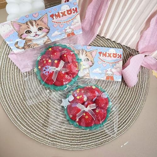 Kawaii Weihnachts Katze Claw Squeeze Toy Weich Mochi Langsam Rebound Stress Relief Spielzeug für Mädchen niedliche Xmas Geschenke von Yawdil