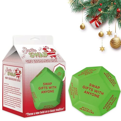 Tauschen Sie Würfelspiel Santa Swap Geschenk austausch Würfel Weihnachts Feier Geschenk austausch Würfel Weihnachts Gruppe Party Spiel 12 Verschiedene Seite von Yawdil