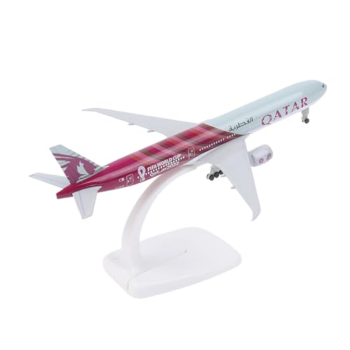 Yawdil Modellflugzeug für Luftfahrt-Enthusiasten; authentische Air Qatar Airways Boeing 777; aus Legierung, 20 cm, für Kinder und Erwachsene von Yawdil