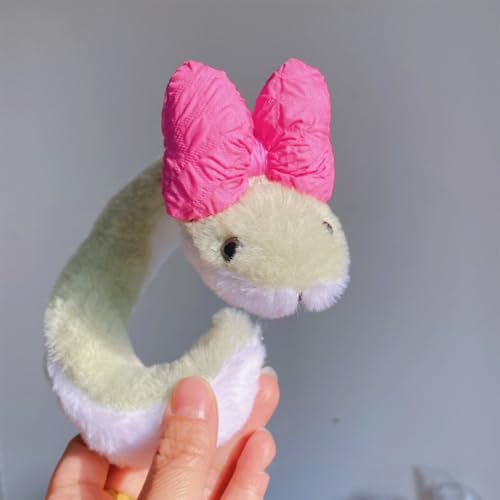 Yawdil Sweet Bow Knies Snake Plüsch Tier, weiche gefüllte Cartoon-Puppe für Neujahrs Geschenke und Schlangen Jahr Dekor von Yawdil