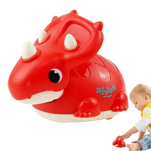 Yazhenz Dino-Auto, Dinosaurier-Autospielzeug | Niedlicher Triceratosaurier Press Go Toys,Tierisches Press-and-Go-Spielzeug, Dinosaurier-Spielzeug Kinder, von Yazhenz