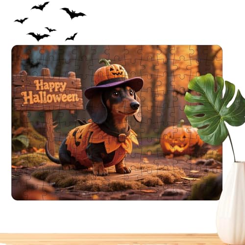 Yaztauho Halloween Puzzles Für Erwachsene | 130 Teile Kinderpuzzles Mit Kürbis Und Tieren Auch Für Familien | Spielspaß für Halloween Deko und Aktivitäten mit Kindern Erwachsenen Familien Yaztauho Halloween Puzzles Für Erwachsene | 130 Teile Kinderpuzzles Mit Kürbis Und Tieren Auch Für Familien | Spielspaß für Halloween Deko und Aktivitäten mit Kindern Erwachsenen Familien von Yaztauho