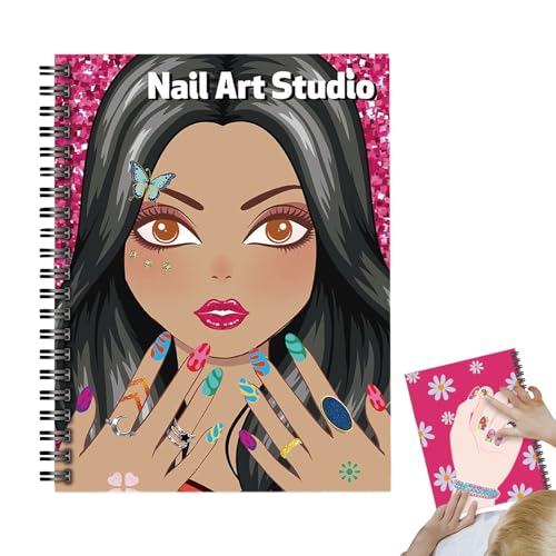 Yaztauho Kinder Stickerbucher - Nagel Malbuch für und Mädchen | Fingernail Design Spielzeug Malaktivitäten Set für Kindergarten Zuhause Teenager Jugendliche Erwachsene Yaztauho Kinder Stickerbucher - Nagel Malbuch für und Mädchen | Fingernail Design Spielzeug Malaktivitäten Set für Kindergarten Zuhause Teenager Jugendliche Erwachsene von Yaztauho