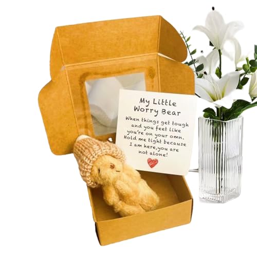Yaztauho Mini Bär | Plüschbär Stofftiere,Handgefertigtes Kleines Tier Mit Inspirationskarten Tasche Für Kleinkinder Abschluss Mutter Valentinstag Weihnachten Yaztauho Mini Bär | Plüschbär Stofftiere,Handgefertigtes Kleines Tier Mit Inspirationskarten Tasche Für Kleinkinder Abschluss Mutter Valentinstag Weihnachten von Yaztauho